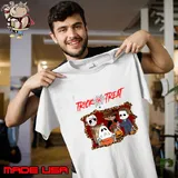 Skull Sensation Embrace the Spooky Side of Halloween Leopard T-Shirt