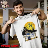 Snoopy Charlie Brown Sit Under Moon Kansas City Royals Halloween Shirt