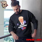 Trump Mugshot Never Surrender American Flag Shirt Sweatshirt
