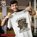 2021 NBA Champions Milwaukee Bucks Caricature Roster Shirt Unisex