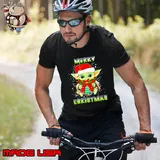 Baby Yoda Hug Ornament Merry Christmas 2023 Shirt Unisex