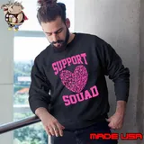 Breast Cancer Awareness Support Squad Pink Ribbon T-Shirt