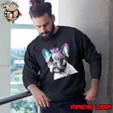 Colourful Royalty French Bulldog Crown Shirt