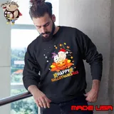Happy Hallothanksmas Snoopy And Charlie Autumn Pumpkin s Sweatshirt