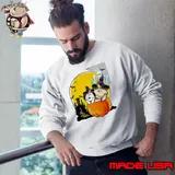 Happy halloween snoopy and charlie brown ghost moon bats shirt