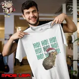 Ho Ho Ho Cute Capybara Christmas Nativity Day Shirt Unisex