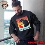 I Do What I Want Black Cat Vintage s Sweatshirt