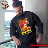 Just A Woman Who Loves Halloween SNopy Blood Moon s Sweatshirt