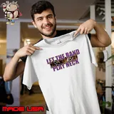 Large Print Tiger Let The Band Play Neck Shirt Unisex