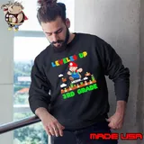 Leveled up michael 3rd grade super mario s Sweatshirt