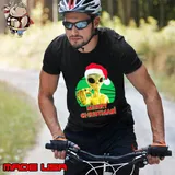 Merry Christmas Alien Ufo Outer Space Shirt Unisex
