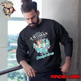 Never underestimate football and loves Dolphins signature s Sweatshirt