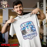 OVO White New York Giants Helmet Logo Shirt Unisex
