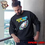 Philadelphia Eagles Autism Awareness Acceptance is The Cure Shirt Sweatshirt