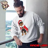 Rottweiler Christmas Santa hat s Sweatshirt