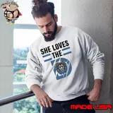 She Loves The Detroit Lions 2023 Shirt Sweatshirt