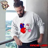 Spiderman Hello Kitty Kissing s Sweatshirt