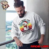 All want for christmas is a hole in one golf snowman vintage shirt