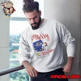 Baltimore Ravens Snoopy And Woodstock Merry Christmas Shirt Sweatshirt