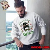 Girls Just a Girl who loves Grinch Christmas s Sweatshirt