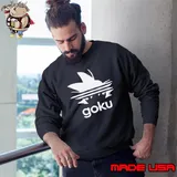 Goku Adidas Parody Anime Son Goku Dragon Ball Logo Shirt