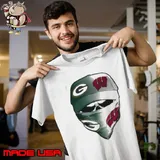 Kull Mask Green Bay Packers And Wisconsin Badgers Shirt Unisex