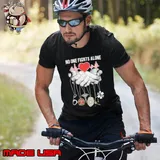No one fights alone heartbeat healtcare symbol s Unisex
