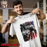 One Nation Under God Jesus Veteran American flag s Unisex