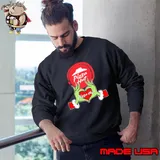 Pizza Hut symbol hand grinch heart merry xmas shirt