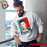 Portrait Of David Beckham s Sweatshirt