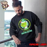 Santa Grinch I hate people but I love my Boston Celtics Christmas 2023 shirt