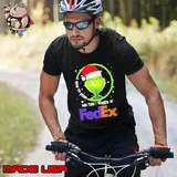 Santa Grinch I Used to Smile and then I Worked at Fedex Merry Christmas 2023 Shirt Unisex
