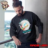 Santa Snoopy merry christmas to all and to Miami Dolphins a good season s Sweatshirt