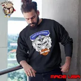 Skull Harley Davidson Pabst Blue Ribbon Shirt Sweatshirt