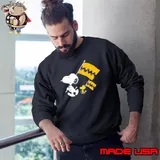 Snoopy And Woodstock Holding Flag Shirt Sweatshirt