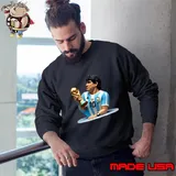 Soccer football Diego Armando Maradona Argentina illustration T-Shirt Sweatshirt