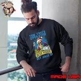 Tow truck operator dead inside but jolly af skeleton Santa Christmas 2023 shirt