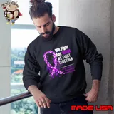We Fight For Mom We Fight Together Alzheimer's & Dementia Awareness T-Shirt Sweatshirt