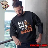 Bijan Robinson All Gas No Brakes Signature American football running back for the Atlanta Falcons T-Shirt