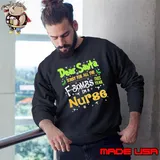 Dear santa sorry for all the f-bombs i'm a nurse shirt