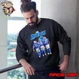 Detroit Lions 14 St Brown, 16 Goff and 97 Hutchinson Signatures Shirt