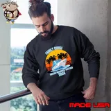 Family Cruise 2024 Making Memories Together Vacation Palms Tree Vintage Sunset T-Shirt