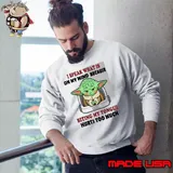 I speak what on my mind because biting my tongue hurts too much yoda shirt