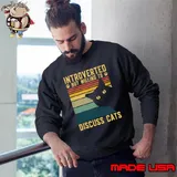 Introverted But Willing To Discuss Cats Vintage T-Shirt