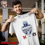 Maryland Terryland Terrapins Vs Auburn Tigers 2023 Transperfect Music City Bowl Shirt Unisex