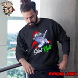 Santa Silent Night funny Christmas shirt
