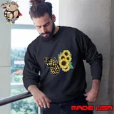 Half Sunflower Half Butterfly sunflower lover leopard T-Shirt