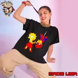 Lisa Simpson and Milhouse Van Houten Spider Man shirt