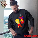 Lisa Simpson and Milhouse Van Houten Spider Man s Sweatshirt
