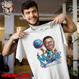 Muggsy Bogues Charlotte Hornets cartoon signature s Unisex